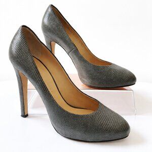 Giuseppe Zanotti 96217 classic almond-toe pump lizard embossed pumps size 37 1/2